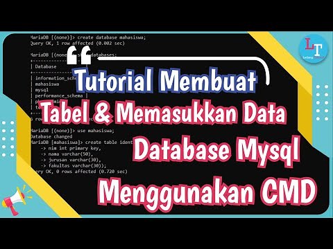 How to Create Tables and Enter Data in MySQL Databases With CMD Queries
