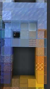 Using ice blocks to make gradients in #minecraft