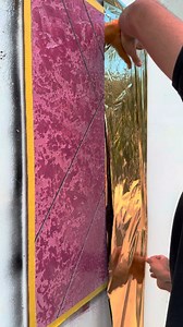 2.2K views · 6K reactions | world map texture with gold foil, made with mineral mortar and Venetian plaster ( asmr ) | Luan Decora | Facebook