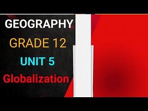 Geography Grade 12 UNIT 5 Review Questions