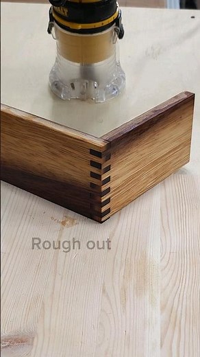 the easiest way to make box joints. #woodworking #diy
