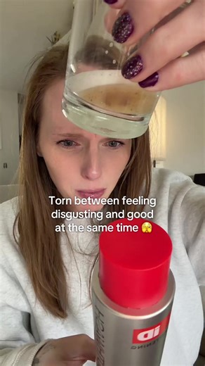 This stained mouthwash from hismile, targets gunk and buildup, and it shows 😳 #hismile #Mouthwash #OralCare #OralHealth #FreshBreath