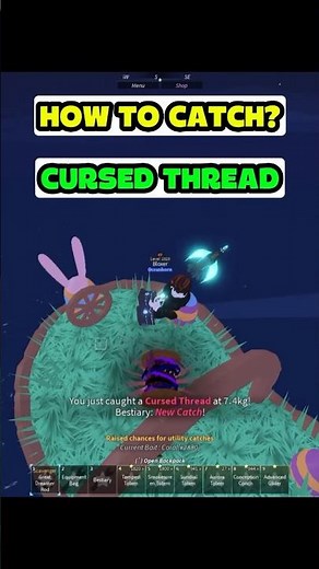 Cursed thread? #fisch #roblox #johngaming