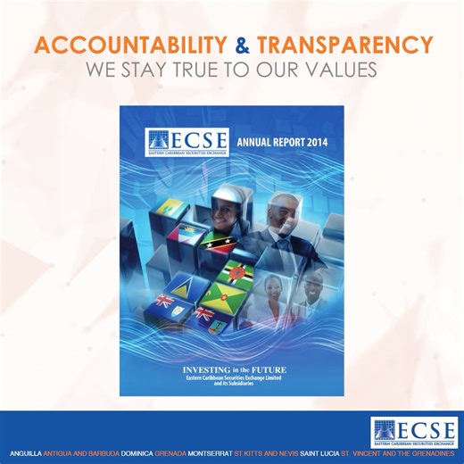 At the ECSE we stay true to our values: Accountability and Transparency. Visit our website to view our annual reports. Click www.ecseonline.com | ECSE Online