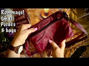 ASMR Small purse/bag rummage (NO TALKING) Heavy plastic/vinyl crinkles. Whispered version tomorrow!