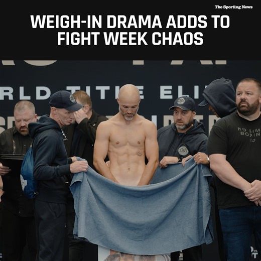 A fighter falling off the stage and weight miss in the main event... #ParoPapot | The Sporting News Australia