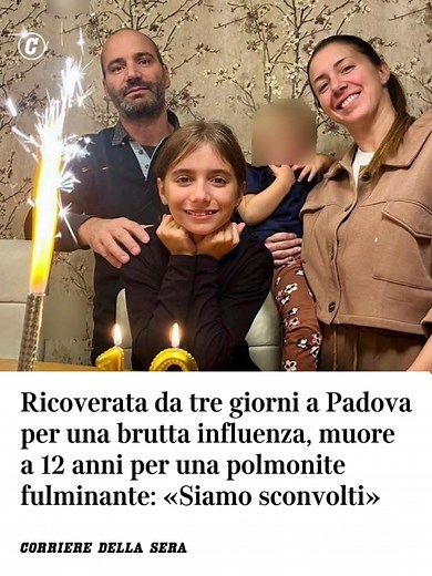 Tragedia a Padova: Addio a Azzurra Breda, 12 anni