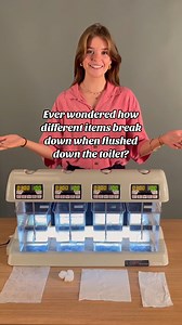 Ever wondered how different items break down when flushed down your toilet? 🤔🚽 | Sydney Water
