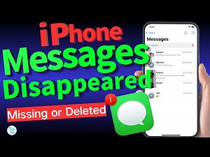 iPhone Messages Disappeared, Missing in iOS 18, iOS 17...Fixed! | Recover Deleted Messages on iPhone
