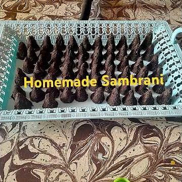 Home made Sambrani | How to make Sambrani at home?