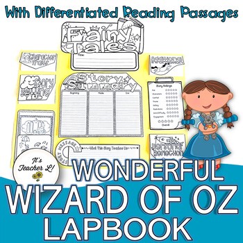 The Wonderful Wizard of Oz Lapbook Project Reading Writing Grades 3 4 5 ELA ELL
