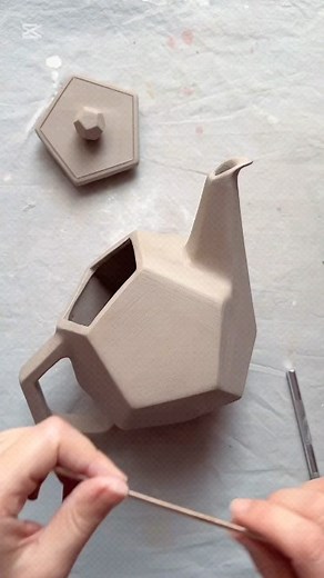 Ceramics Videos on Instagram: "Ceramic teapot 🫖 by @pinpottery"