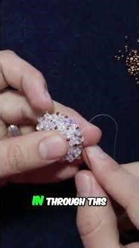 Beadwork Tutorial: Master Bicone Stitching for Stunning Jewelry! #shorts