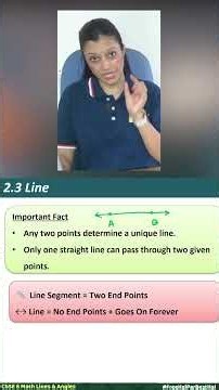 What is a Line? | CBSE Class 6 Lines & Angles