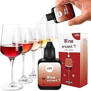 2 Bottles Wine Filter Drops, Red White Wine Lovers Tasteless Purifier Accessories Filters for Histamines and Sulfite, Gifts for Him Men and Women