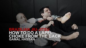 WATCH: How To Do A Lapel Choke From The Back in Brazilian Jiu-Jitsu! https://www.evolve-mma.com | Evolve MMA
