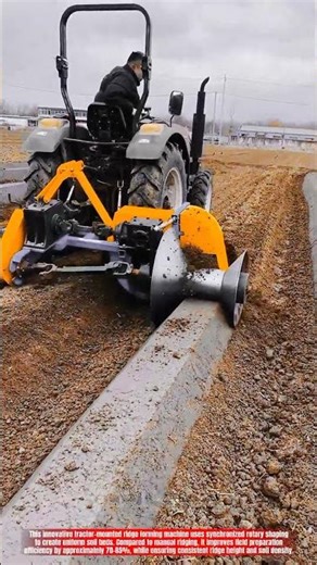 Innovative Tractor Ridge Forming Machine : Best Precision Soil Bed Shaping