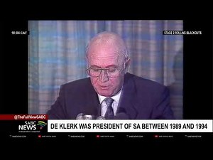 RIP FW de Klerk | A look at FW de Klerk during apartheid years