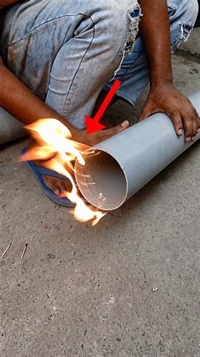 How to make a socket from fire in 4 inch pipe 🔥 | Easy trick #shorts #plumbing #youtubeshorts