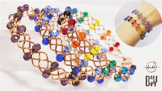 Make braided and twisted bracelets | Wire jewelry making at home 1134