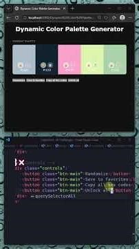 Building a Color Palette Generator in 60 Minutes (No Talking) #asmr #coding