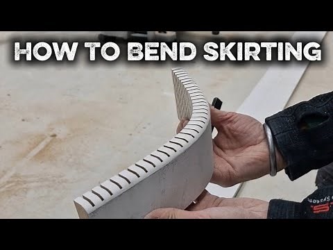 How to bend skirting around a curved wall using the Kerfing Technique with Tibby Singh