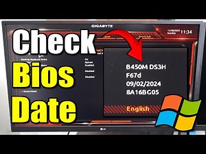 How to Check your Bios Version on Date in Bios menu on Windows PC (Best Method)