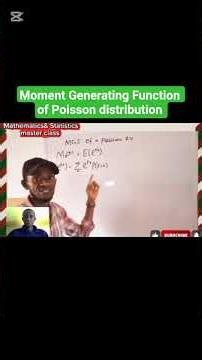 Moment Generating Function of Poisson distribution