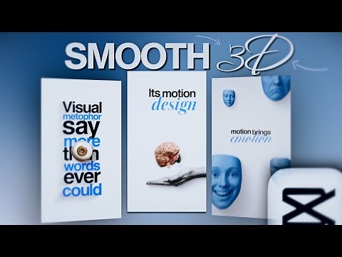 Make SIMPLE and SMOOTH 3D animations IN CAPCUT