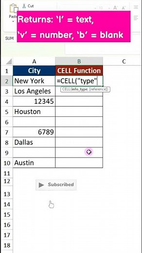Learn the CELL Function Fast! (Excel Shortcut)