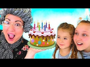 Ruby & Bonnie Pretend Play w/ Happy Birthday Cake Surprise Party Toys