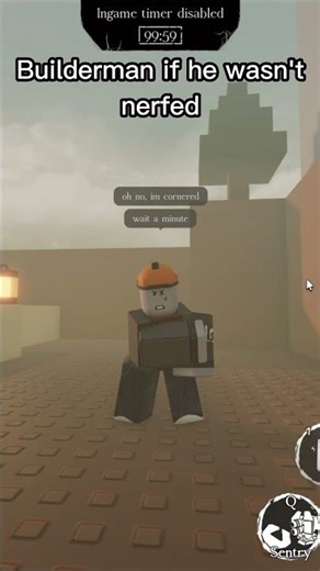 FORSAKEN Builderman without nerfs: #forsaken #roblox #robloxedit #memes
