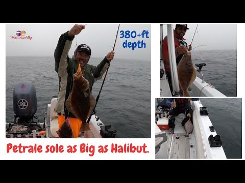 Half moon bay | Petrale sole & Sable fish Fishing| 380ft depth Part 2.