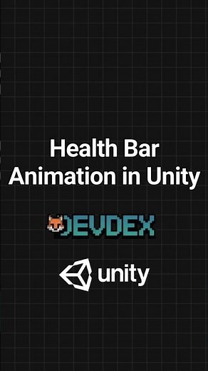 Smooth Health Bar Animation in Unity | 60-Second Tutorial