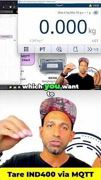 Tare IND400 Weighing scale via MQTT #ind400 #mqtt #nodered