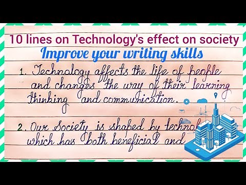 10 lines on Technology's effect on Society | Impact of technology on society | technology & Society