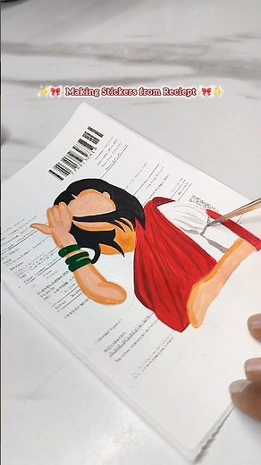 DIY Easiest Sticker 🖌️✨!! #diy #sticker #youtubeshorts #shortvideo