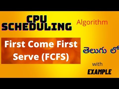 First Come First Serve(FCFS) | CPU Scheduling Algorithm | Telugu | Poojitha Ginjupalli