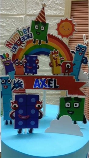 number blocks cake 🎂 #cake #cakedecorating #cakedesign #numberblocks