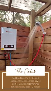 Cedar - 4’ X 6’ Off-grid Outdoor Shower House Building Guide - Etsy