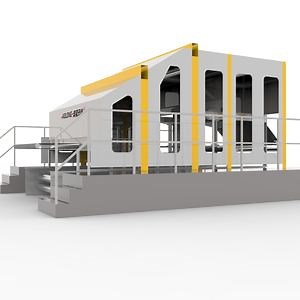 [Hot Item] Alslj--1550*1230 Pet Fiber Carpet Geotextile Nonwiven Carding Making Machine