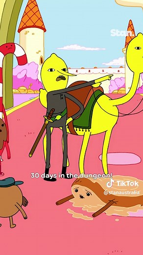UNACCEPTABLE!!! 🍋 All episodes of Adventure Time are now streaming on Stan. #AdventureTime #Lemongrab