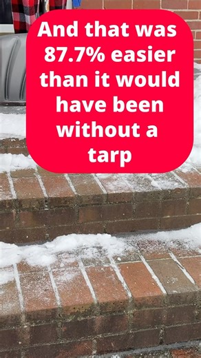 The Tarp for Snow Method - works for me!