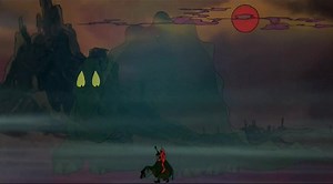 He is called Necron 99. He is one of Blackwolf's assassins. He travels the land destroying the believers of magic. | Ralph Bakshi