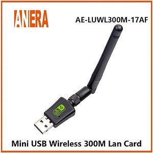 [Hot Item] USB2.0 300Mbps Mini Wireless Network WiFi Adapter Free Driver with 2dBi Antenna