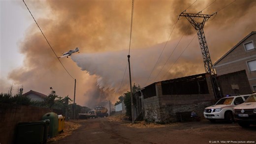 Spain battles widespread wildfires