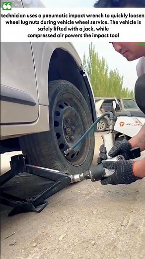 Professional Pneumatic Wheel Service | Fast Lug Nut Removal Using an Air Impact Wrench
