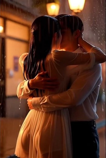 “Sunset Run & Kiss — Slow Motion Love Moment 🌍❤️”#viral