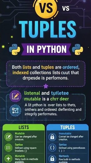 LISTS VS TUPLES IN PYTHON #CodeVerseAcademy with PP