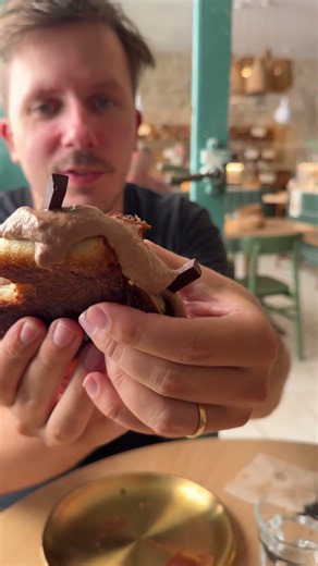 A pain au chocolat with ice cream? #paris #food #painauchocolat #foodie